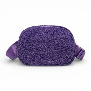 Purple Sherpa Belt Bag NWT